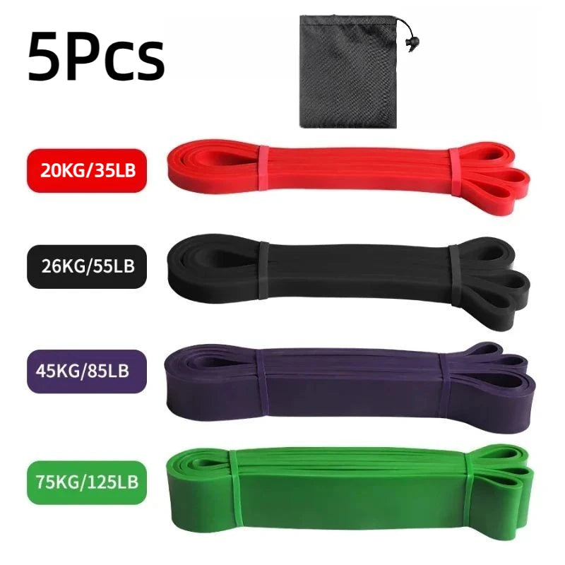 Ension Resistance Band Set 1 To 5 Piece TPE Elastic