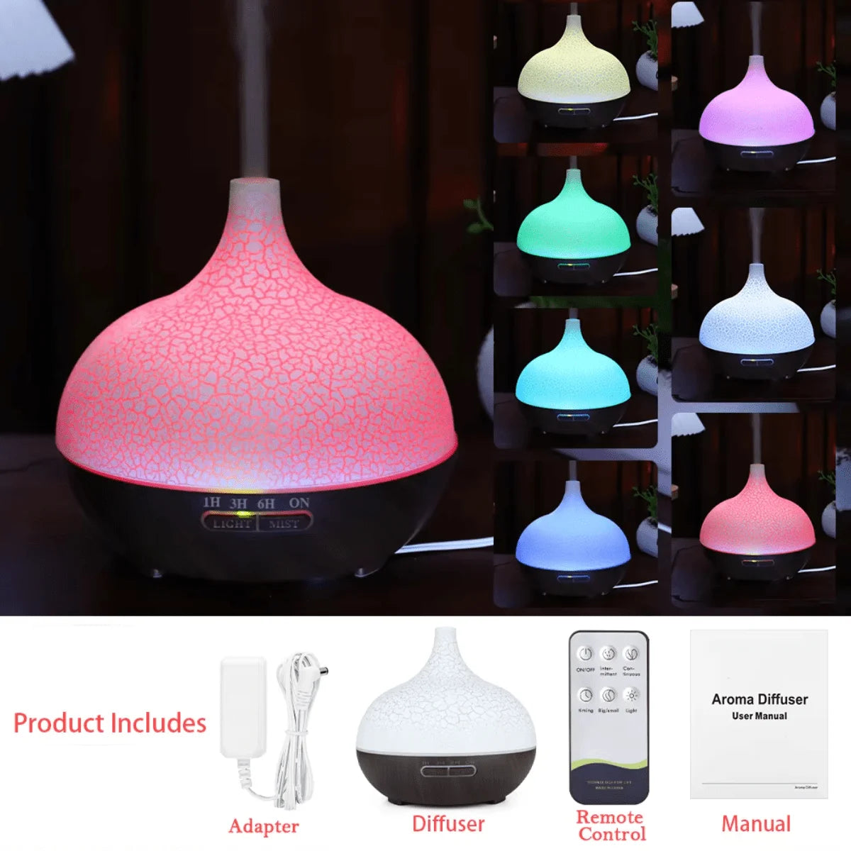 Bliss Core Living Ultrasonic Humidifier Aroma Diffuser