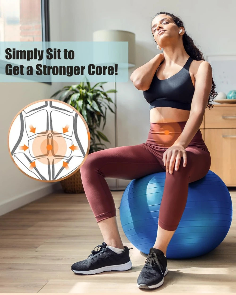 Hign-concerned Yoga Ball Swiss Ball Anti Slip Physiotherapy