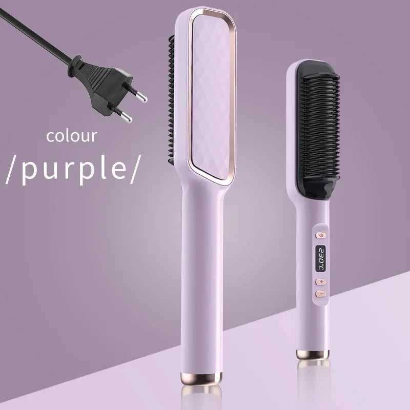 Multifunctional Hot Comb for Hair with Negative Ions