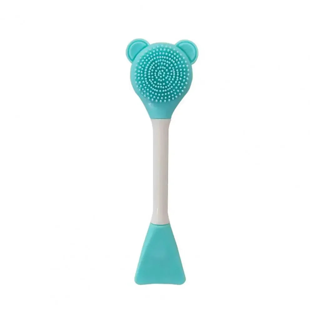 Bear Silicone Double Head Face Mask Brush Exfoliation Tool