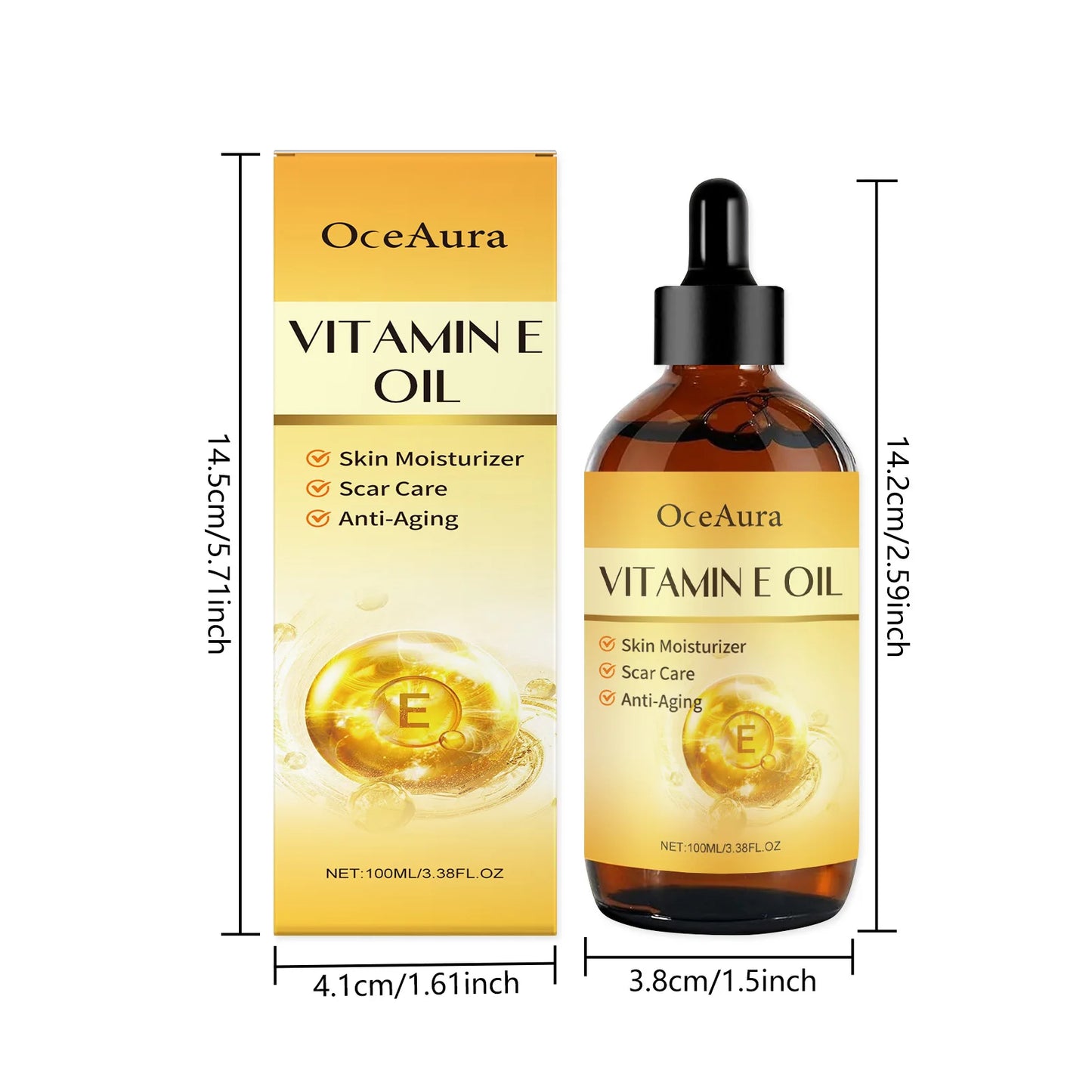 OceAura Vitamin E Essential Oil For Daily Skin Care