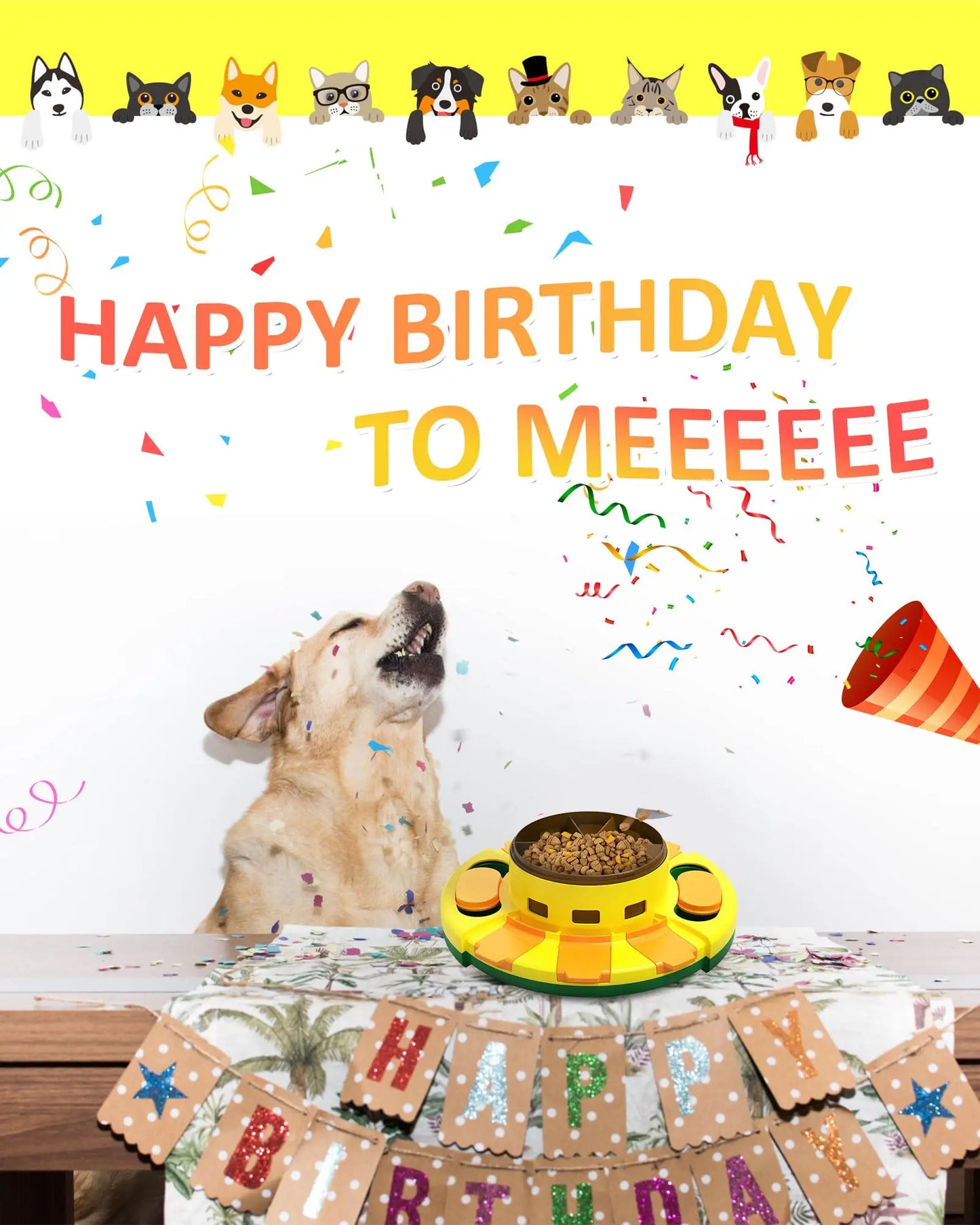 Hign-concerned Interactive Puzzle Toy For Dogs Slow Feeder