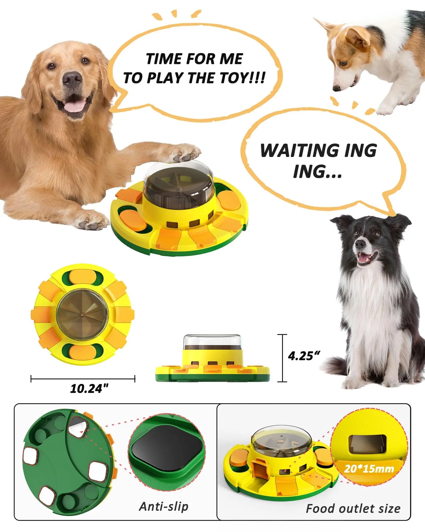 Hign-concerned Interactive Puzzle Toy For Dogs Slow Feeder