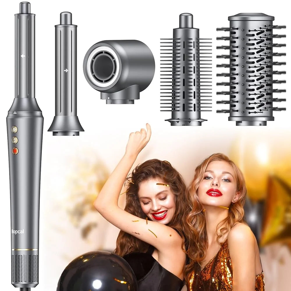 BOPCAL 5 In 1 Hair Dryer Hot Air Comb Multifunctional Styling