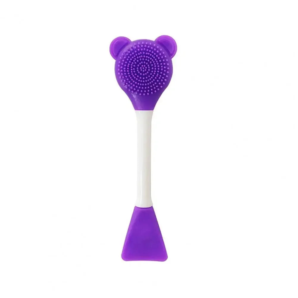 Bear Silicone Double Head Face Mask Brush Exfoliation Tool