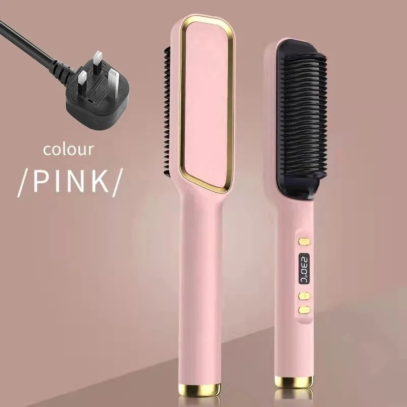 Multifunctional Hot Comb for Hair with Negative Ions