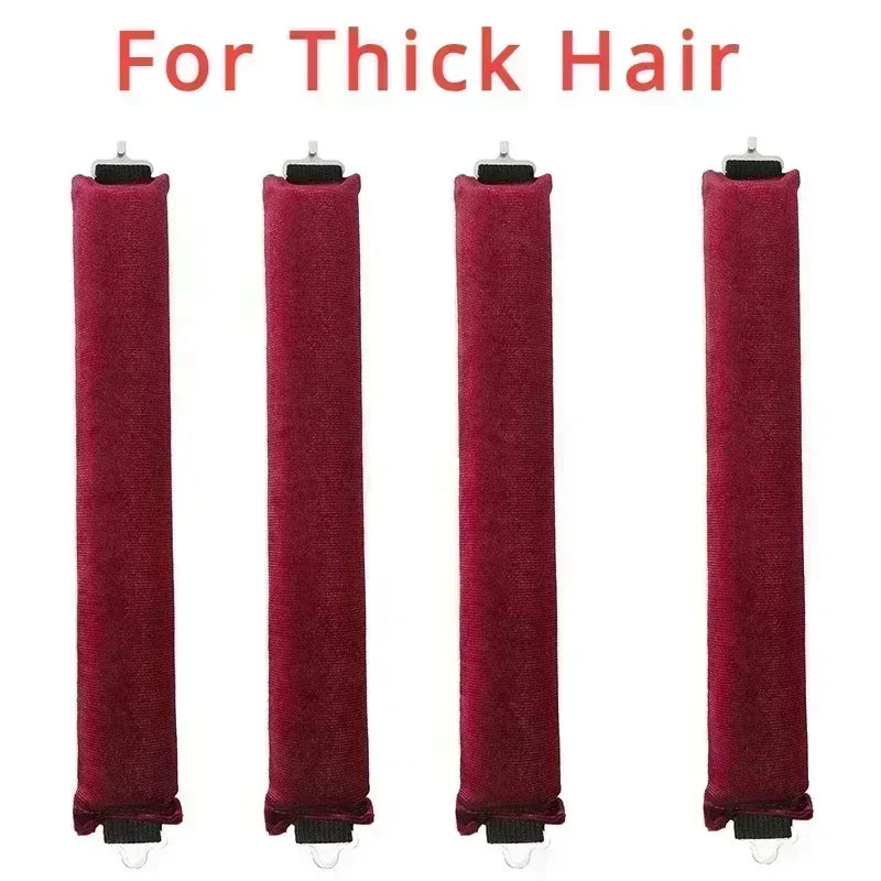 Heatless Hair Curlers No Heat Flexi Rods With Hook Sleeping
