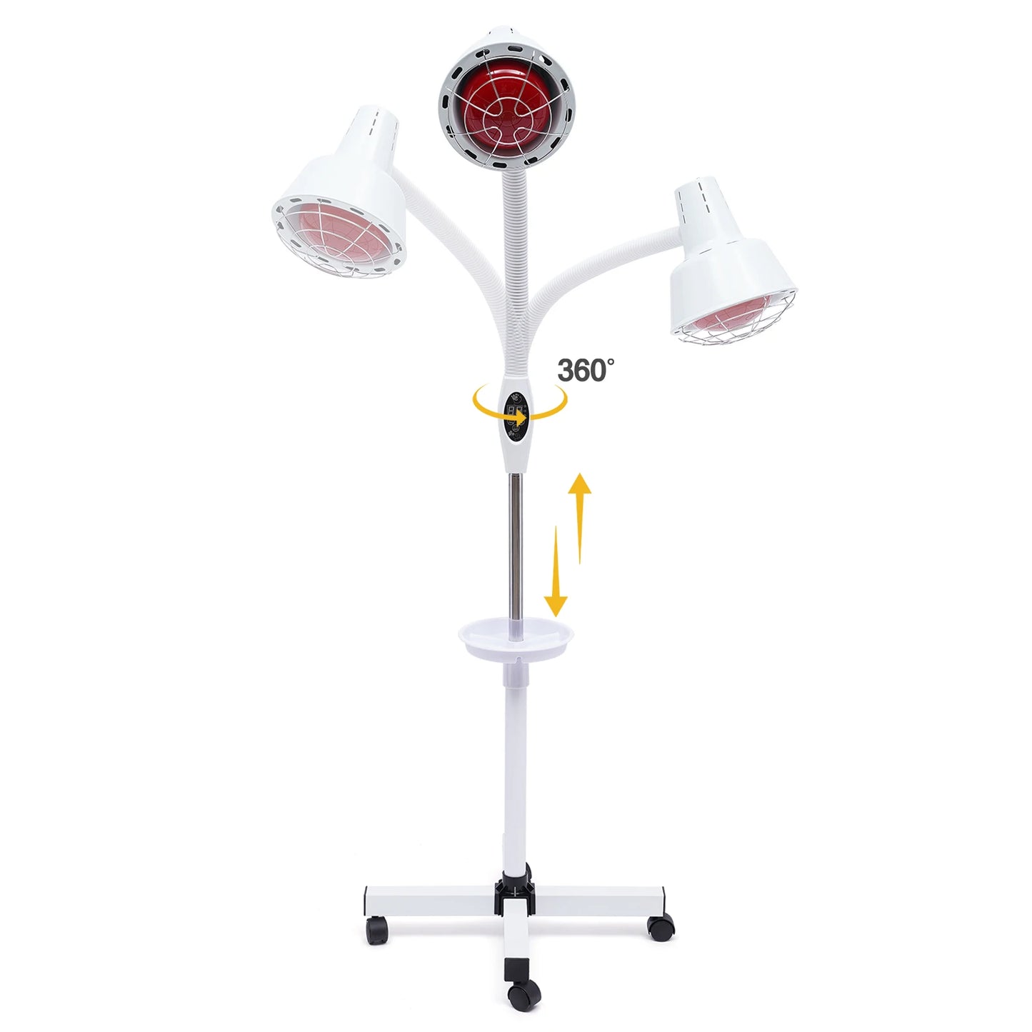 Bymaocar 275 W Near Red Infrared Heat Lamp Flexible Arm