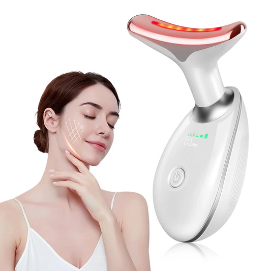 Neck Massager With Dual Ring Roller For Lifting And Tightening