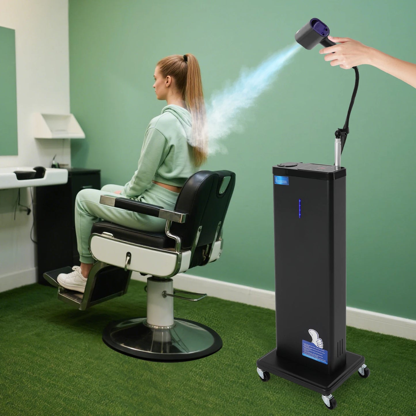 Hign-concerned Chemical Nano Mist Hair Steamer Conditioning