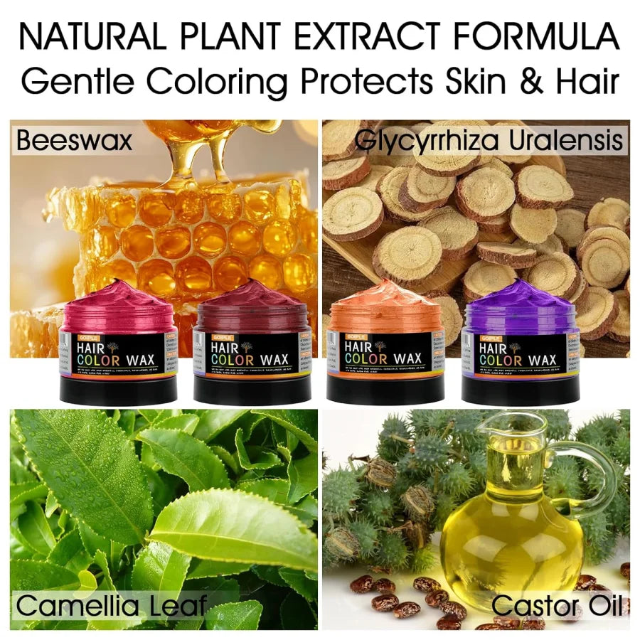 GoipleHign-concerned Temporary Hair Wax for Men Women