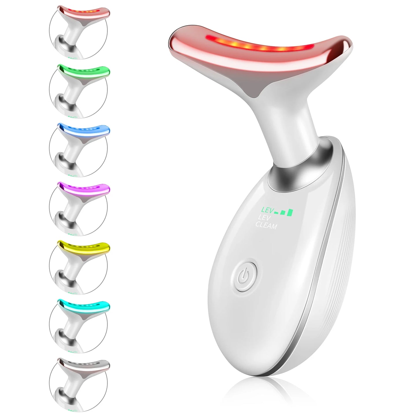 Neck Massager With Dual Ring Roller For Lifting And Tightening