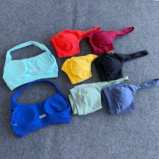 Clothing Impact Sports Bra Seamless Halter Open Back Yoga Top