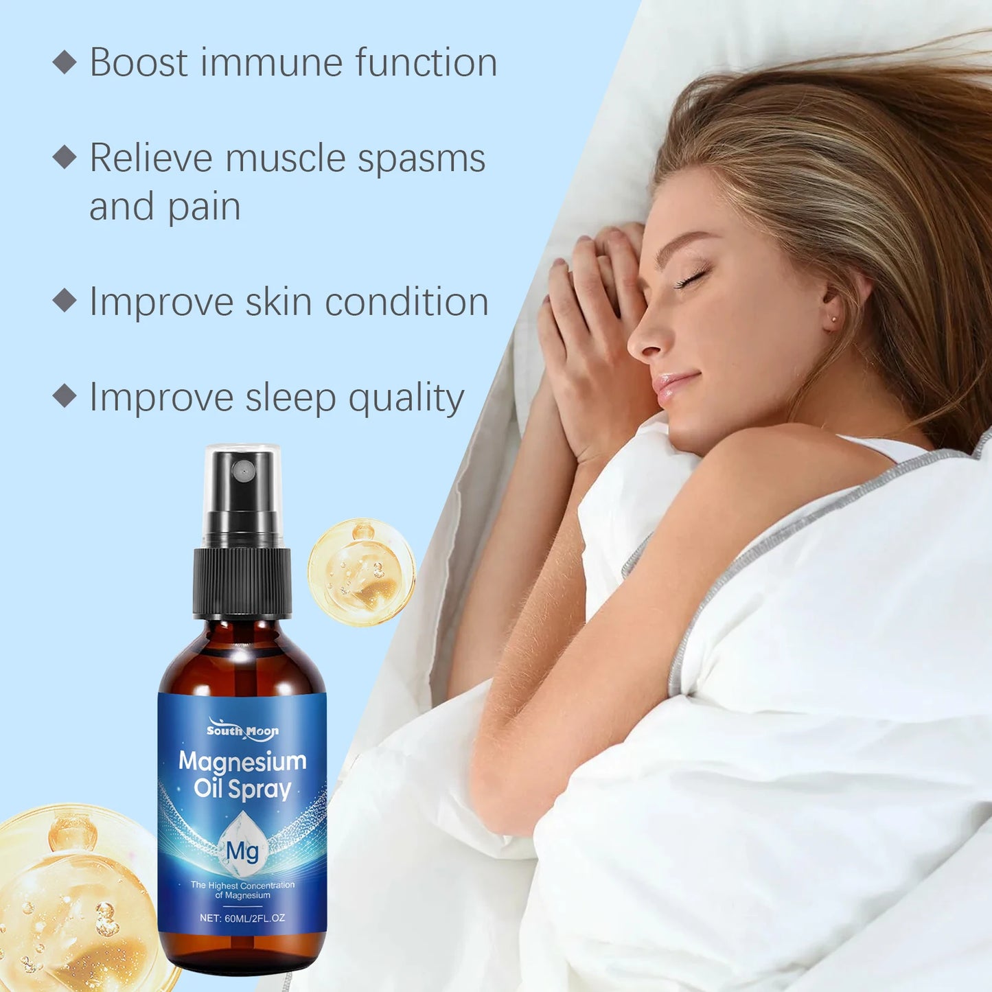 Tea Tree Oil Sleep Spray With Magnesium For Relaxation