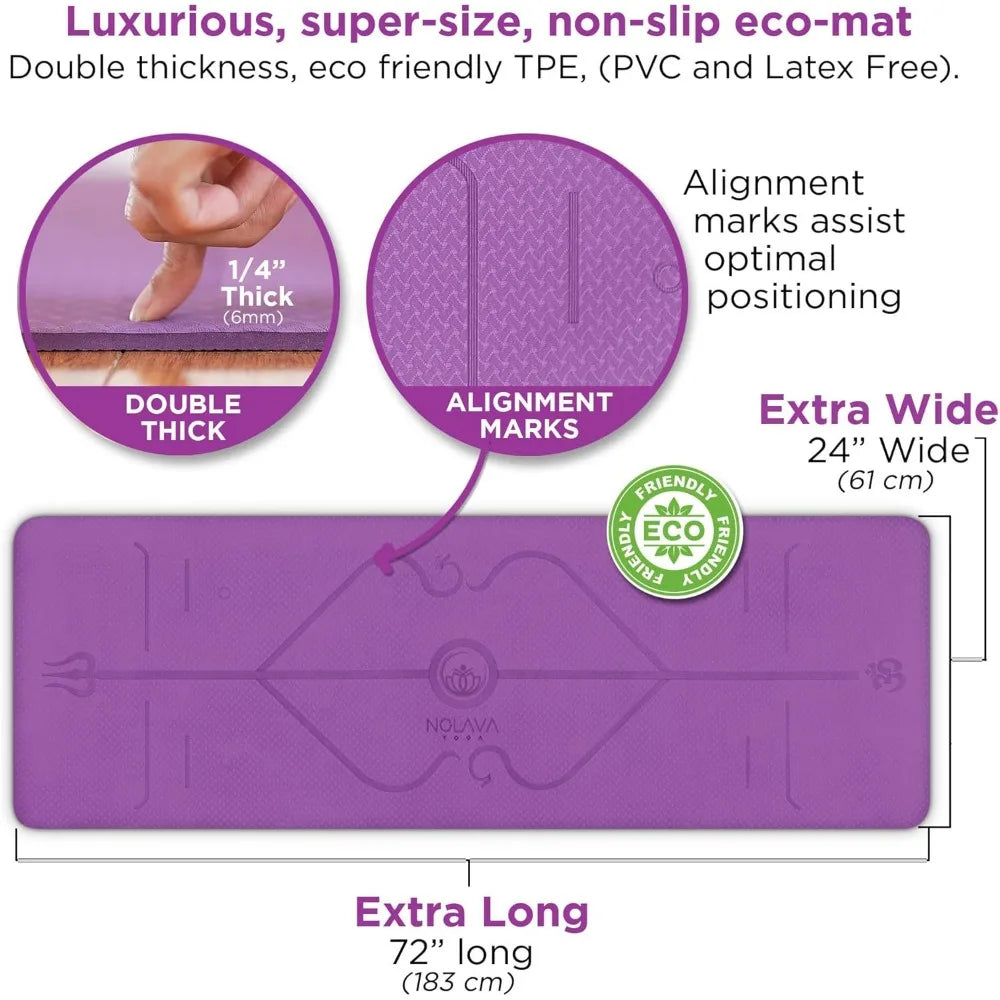 YTYIN Yoga Mat And Full Set TPE Non Slip Eco Friendly