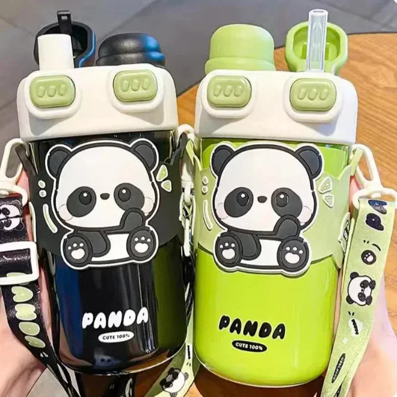 XW Panda Double Lid Insulated Cup 316 Stainless Steel