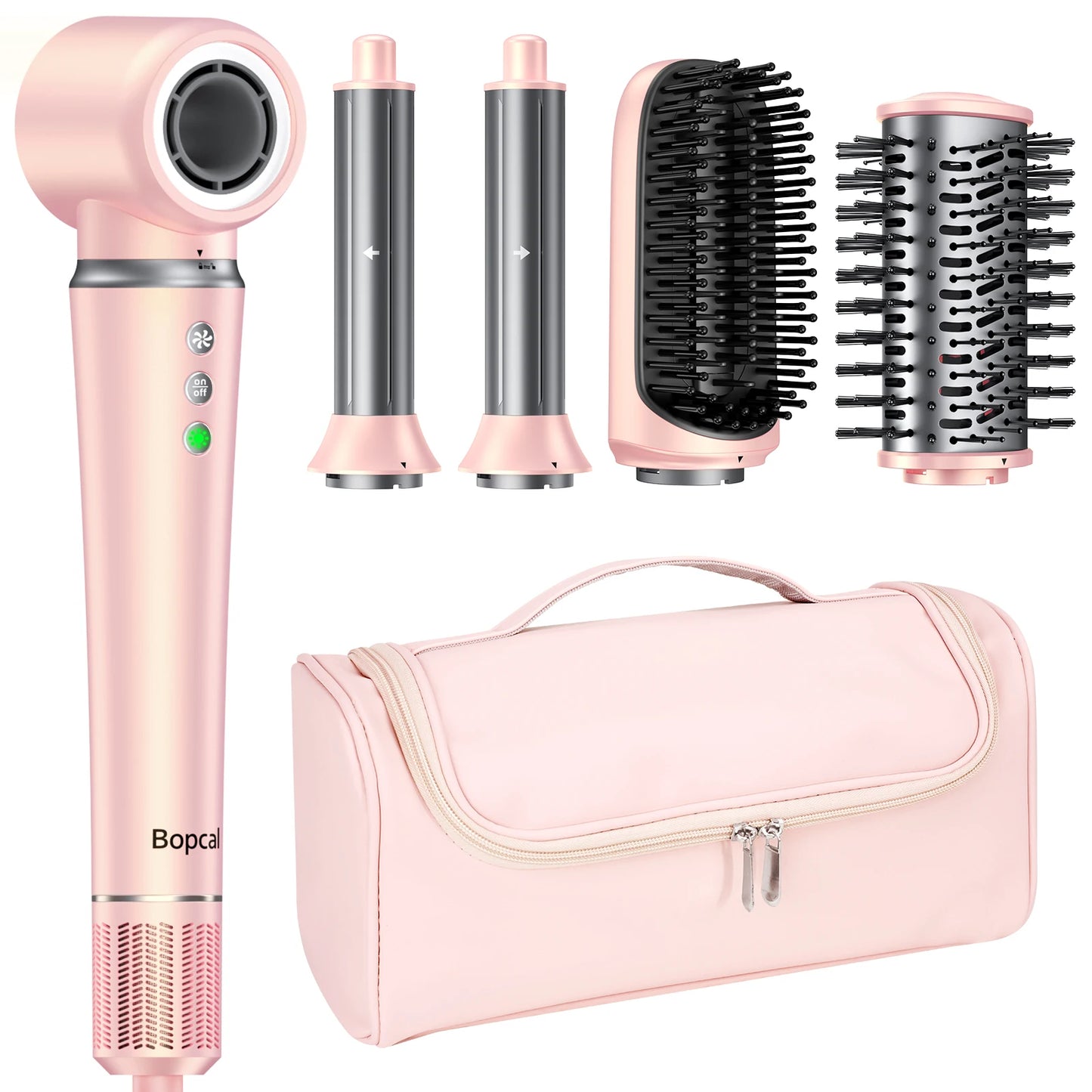 BOPCAL 5 In 1 Hair Dryer Hot Air Comb Multifunctional