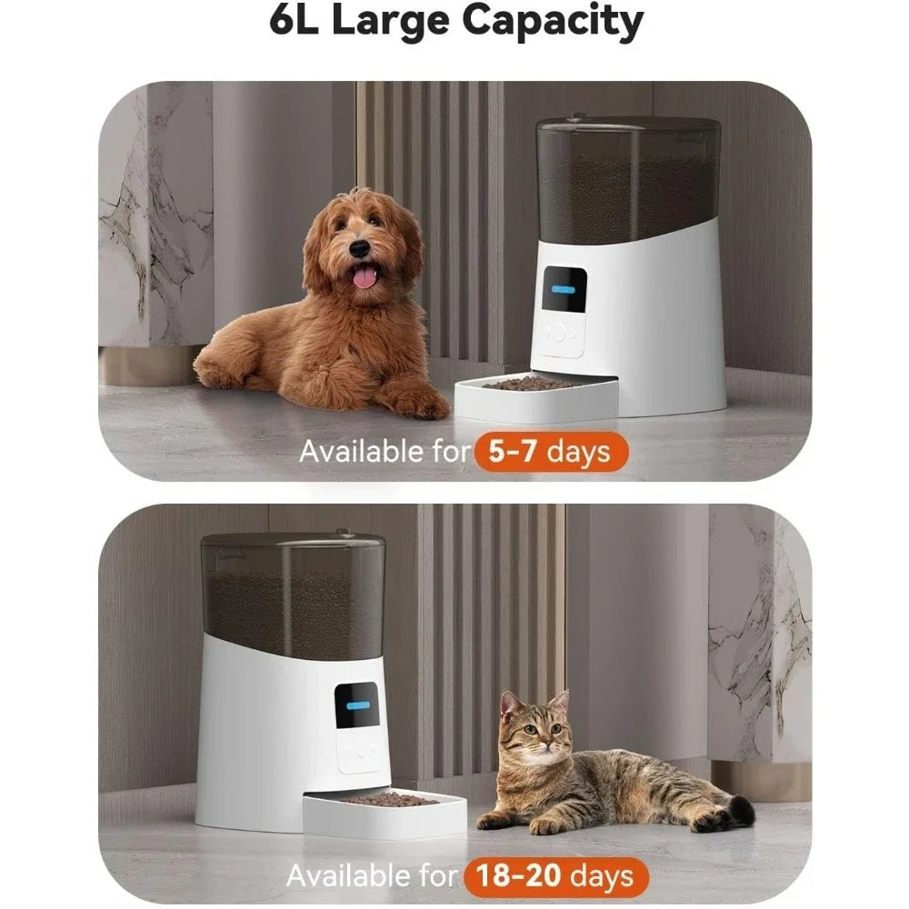 Bliss Core Living 6L WiFi Automatic Cat And Dog Feeder