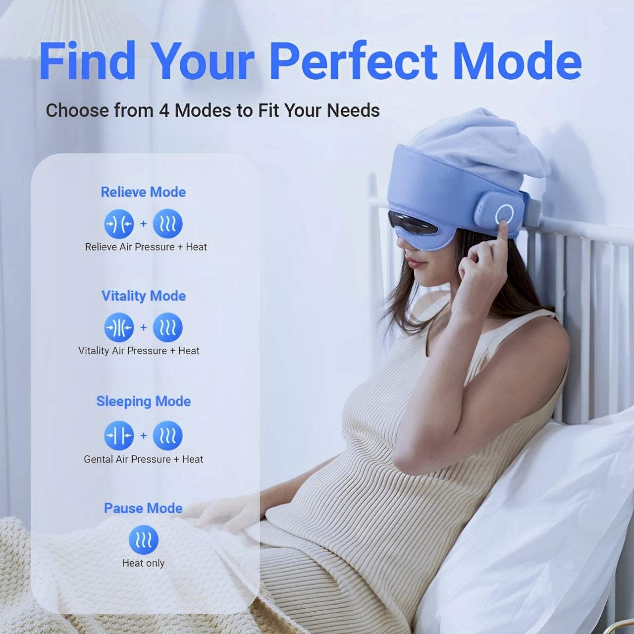 HIMOUTA Head Massager M10 for Fatigue and Eye Relief