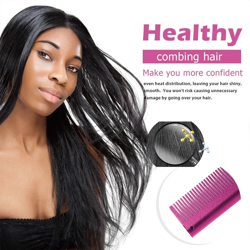 GOIPLE Electric Hot Comb Straightener And Curling Iron