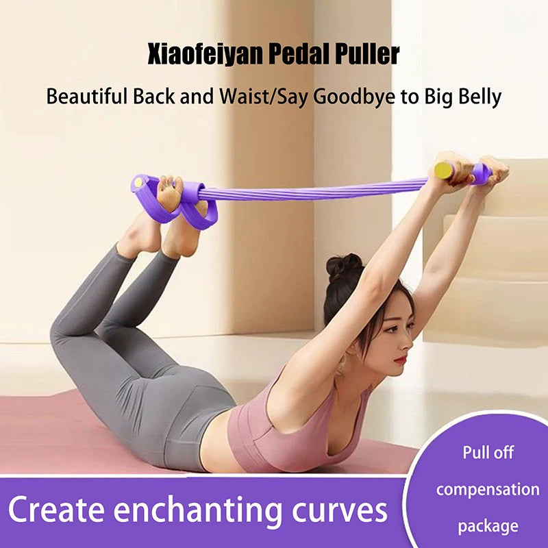 Jetting 10 Tube Yoga Pedal Puller Bands for Core Fitness