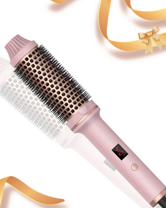 UKLISS Ionic Heated Round Brush For All Hair Types 10 Temp