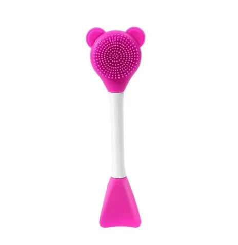 Bear Silicone Double Head Face Mask Brush Exfoliation Tool