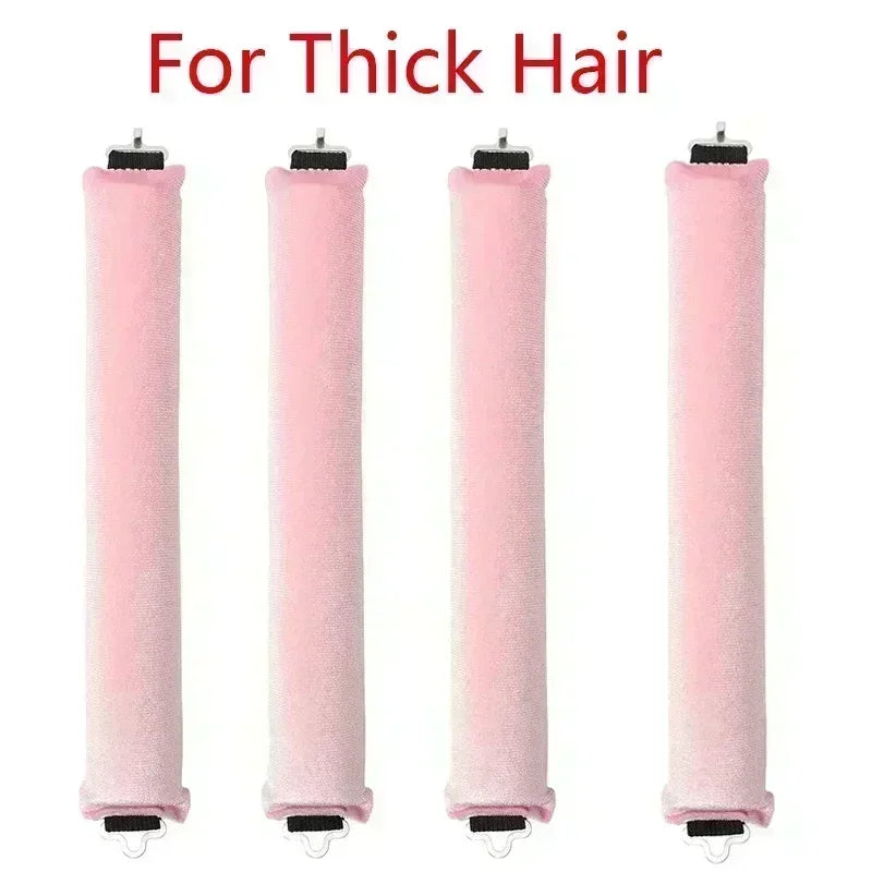 Heatless Hair Curlers No Heat Flexi Rods With Hook Sleeping