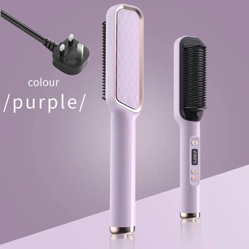 Multifunctional Hot Comb for Hair with Negative Ions