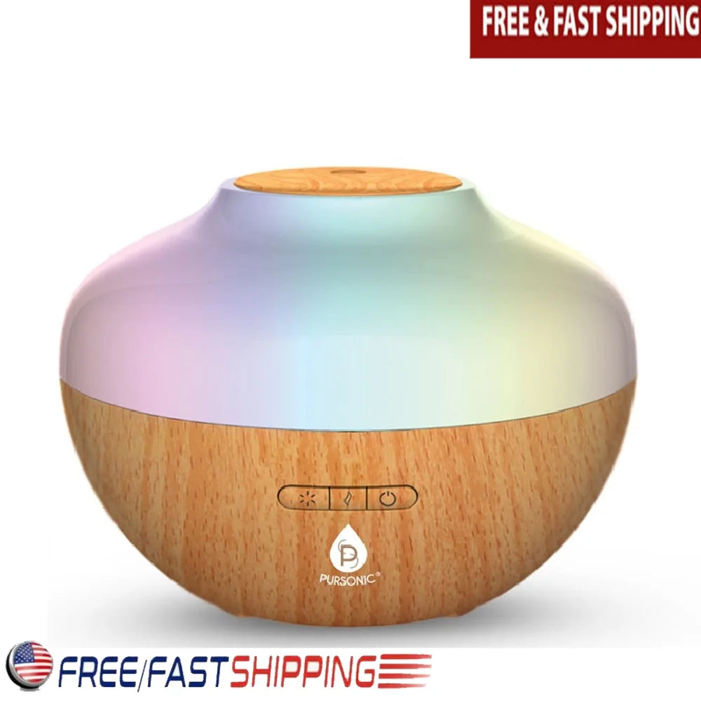 XMSJ Essential Oil Diffuser With 3 Pack Oils LED Light