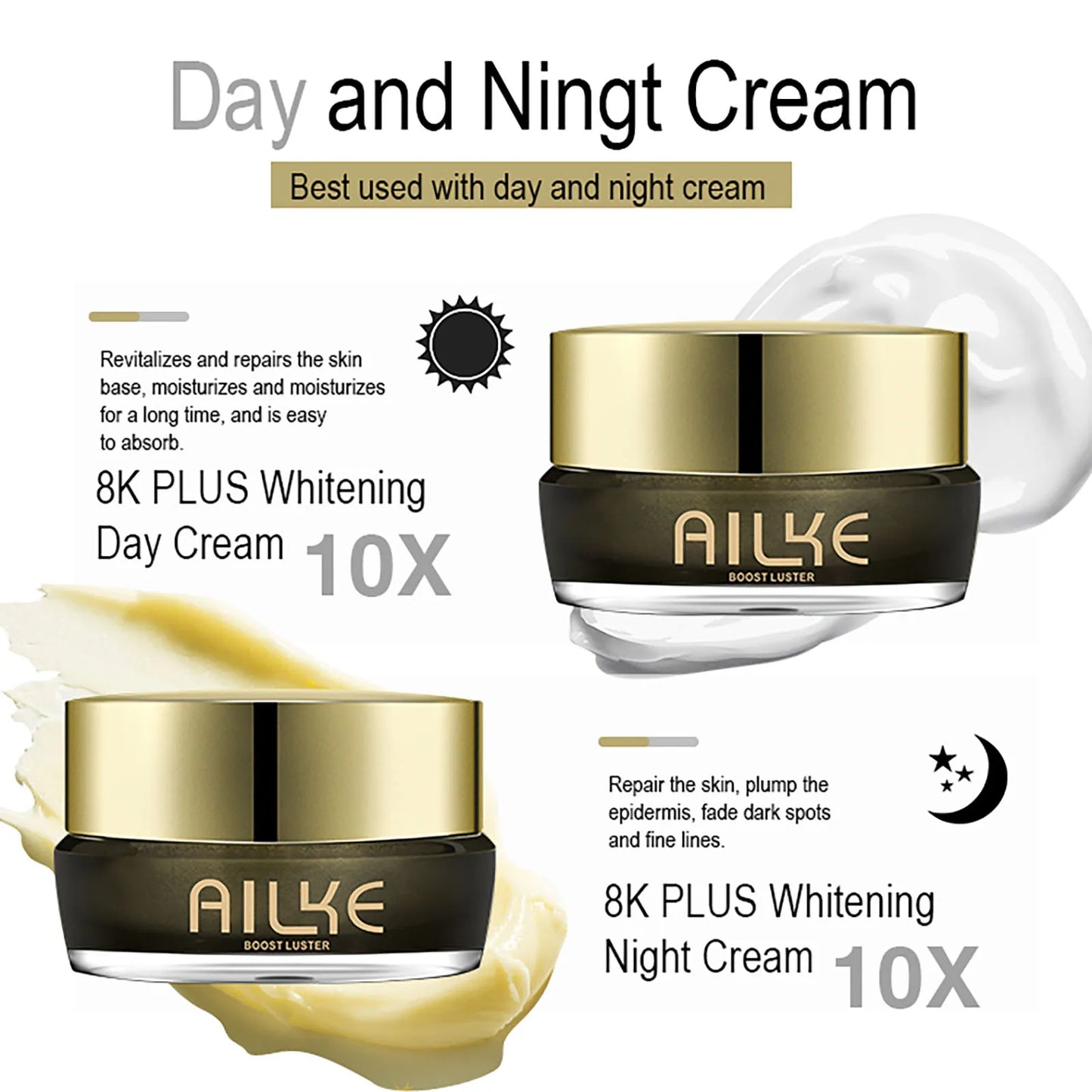 AILKE Whitening Face Cream With Niacinamide And Glutathione