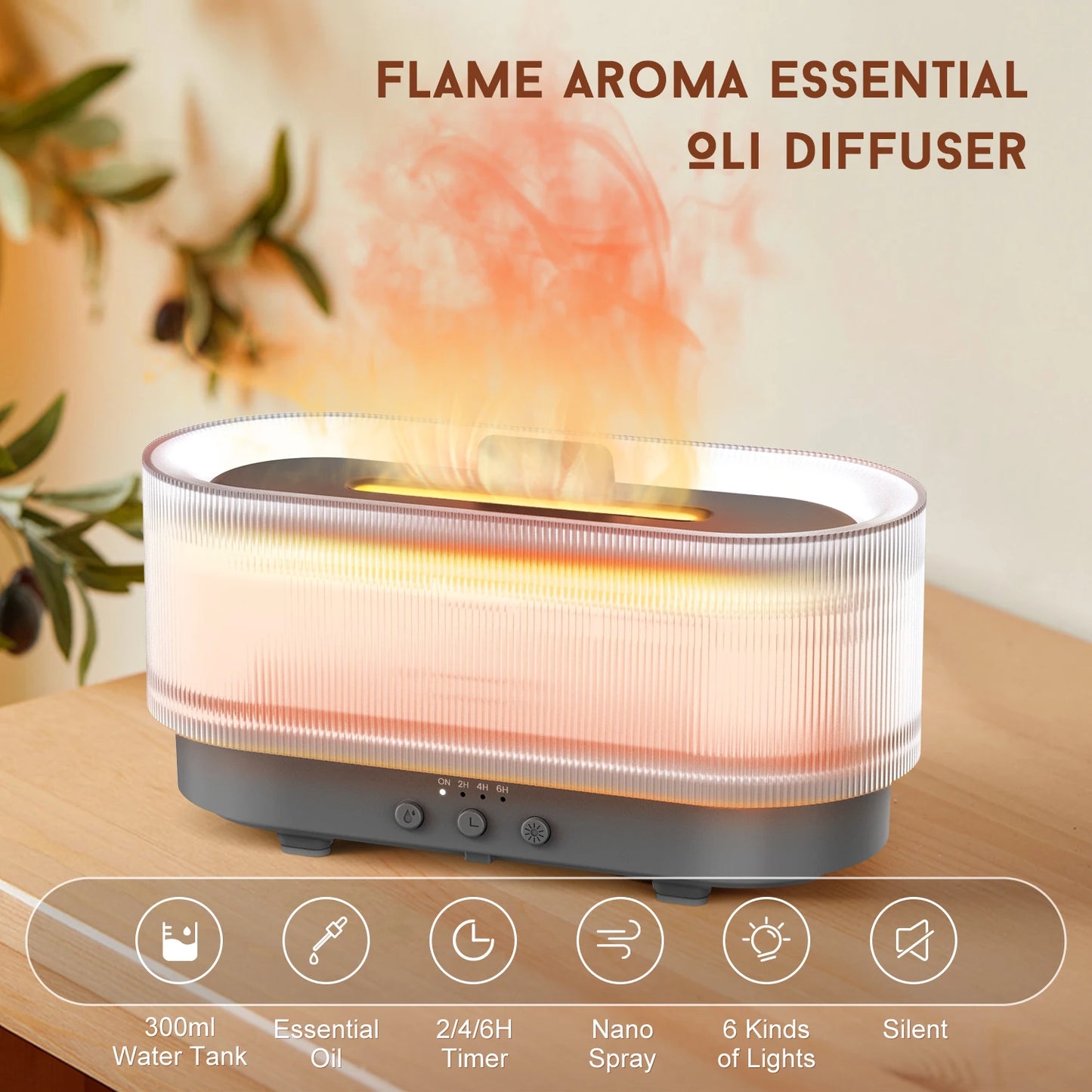 Sejoy Ultrasonic Air Humidifier Aromatherapy Diffuser LED