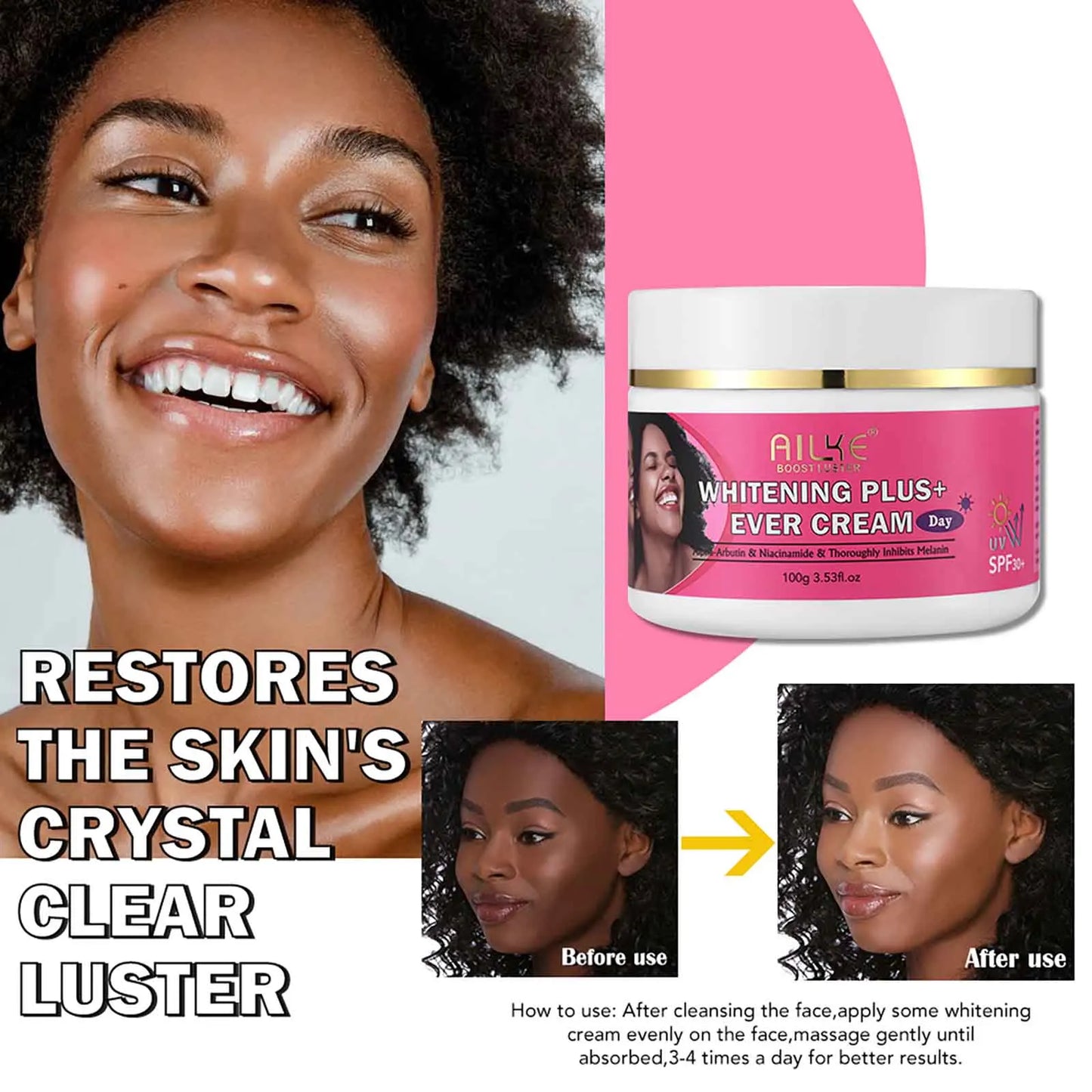 AILKE AHA Organic Skin Brightening Set Whitening Lotion