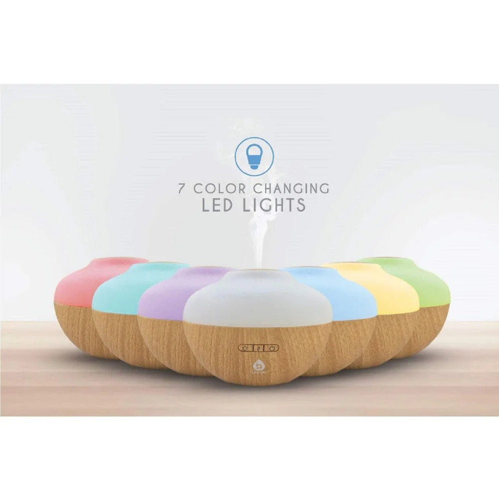 XMSJ Essential Oil Diffuser With 3 Pack Oils LED Light