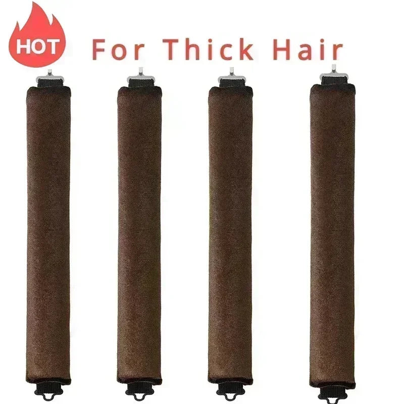 Heatless Hair Curlers No Heat Flexi Rods With Hook Sleeping