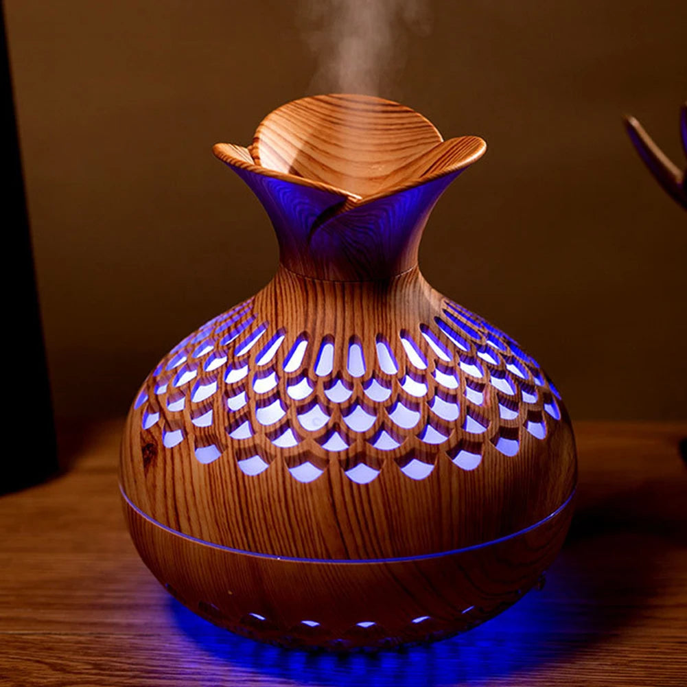 Flower Humidifier Aromatherapy Diffuser USB Rechargeable