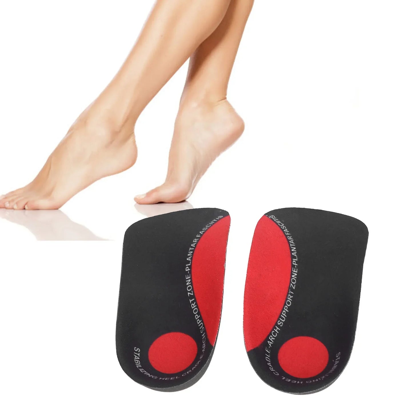 TMISHION Foot Orthotics Insoles Soft Arch Support For Plantar Fasciitis