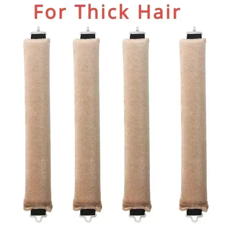 Heatless Hair Curlers No Heat Flexi Rods With Hook Sleeping