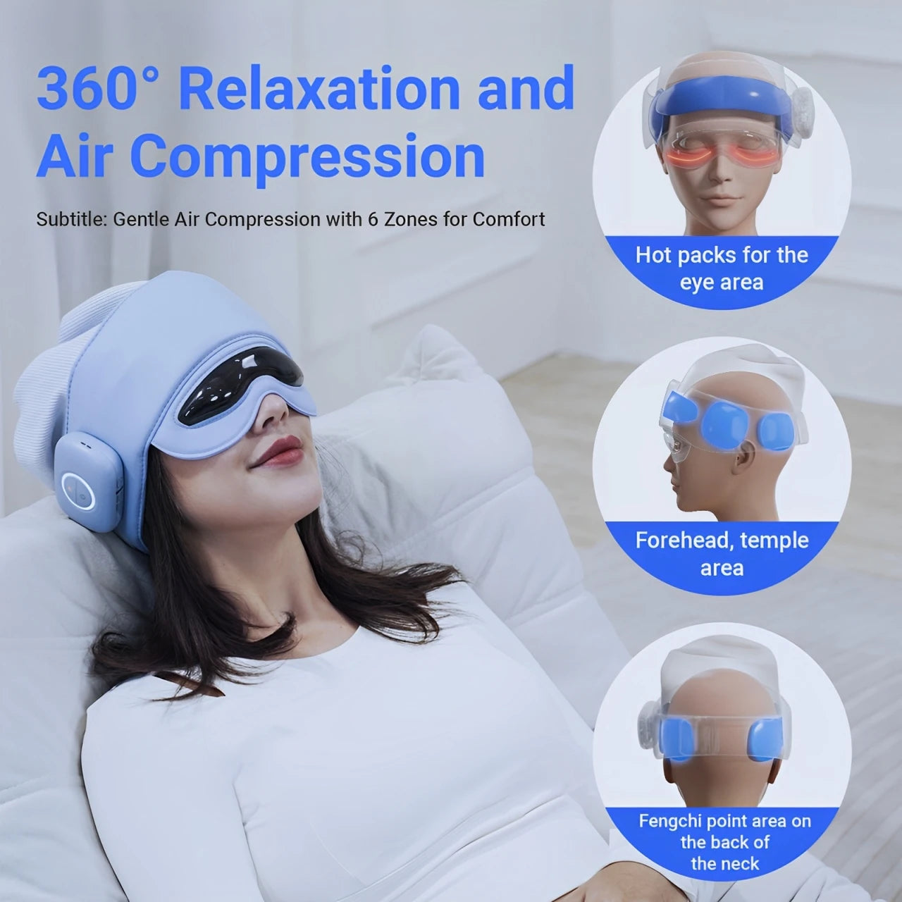HIMOUTA Head Massager M10 for Fatigue and Eye Relief