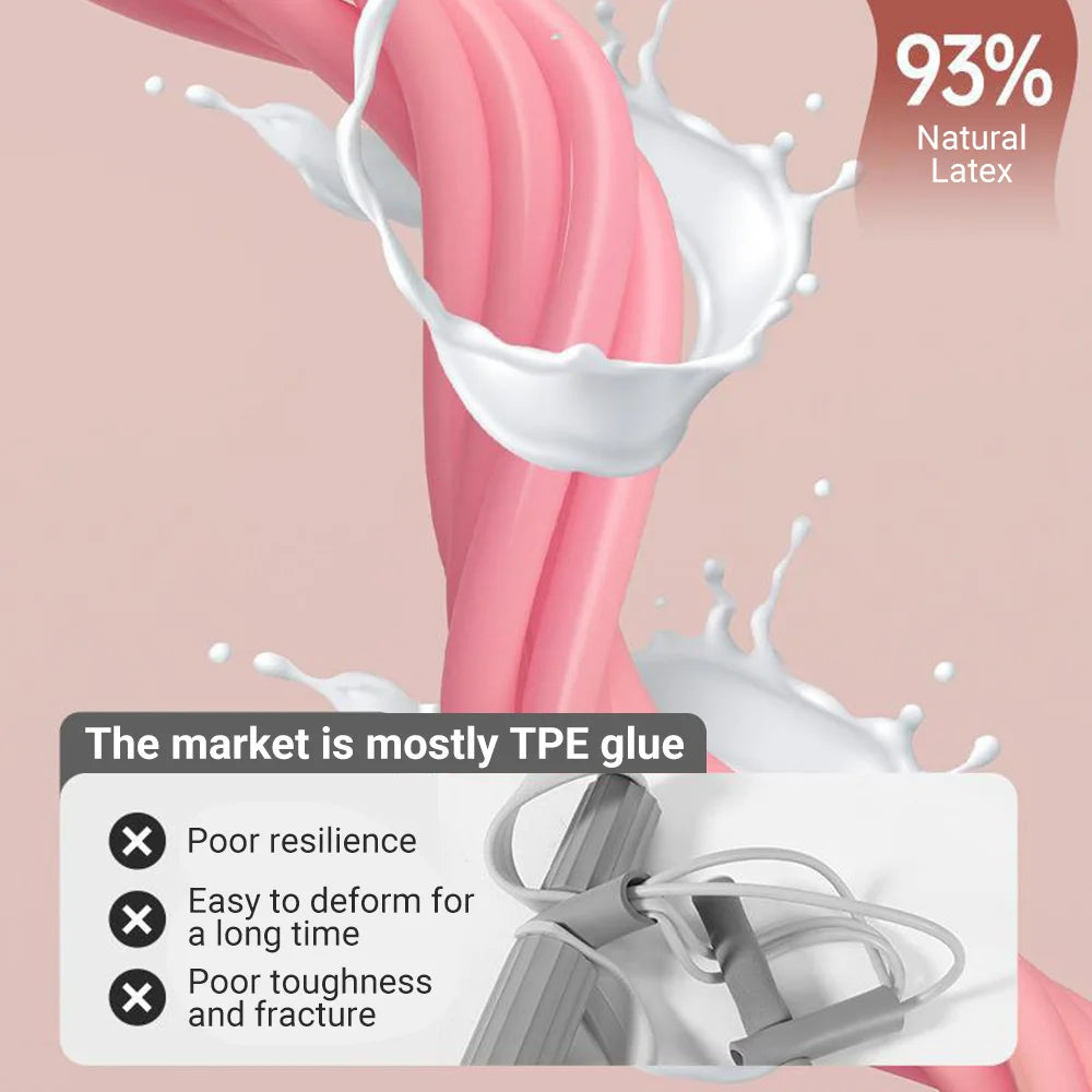 Resistance Band Set 6-Tube Tension Rope for Full-Body Workout