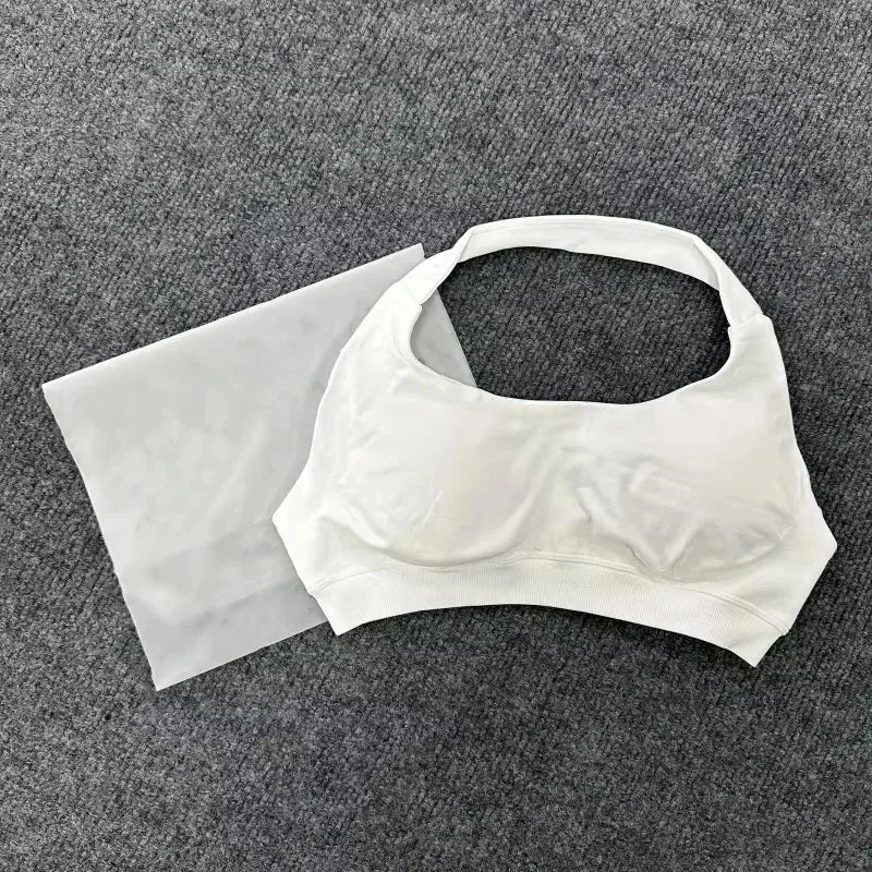 Clothing Impact Sports Bra Seamless Halter Open Back Yoga Top