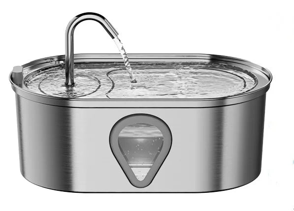 NPET Automatic Stainless Steel Pet Water Dispenser With LED