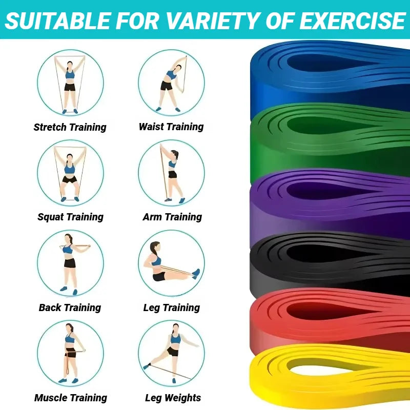 Ension Resistance Band Set 1 To 5 Piece TPE Elastic