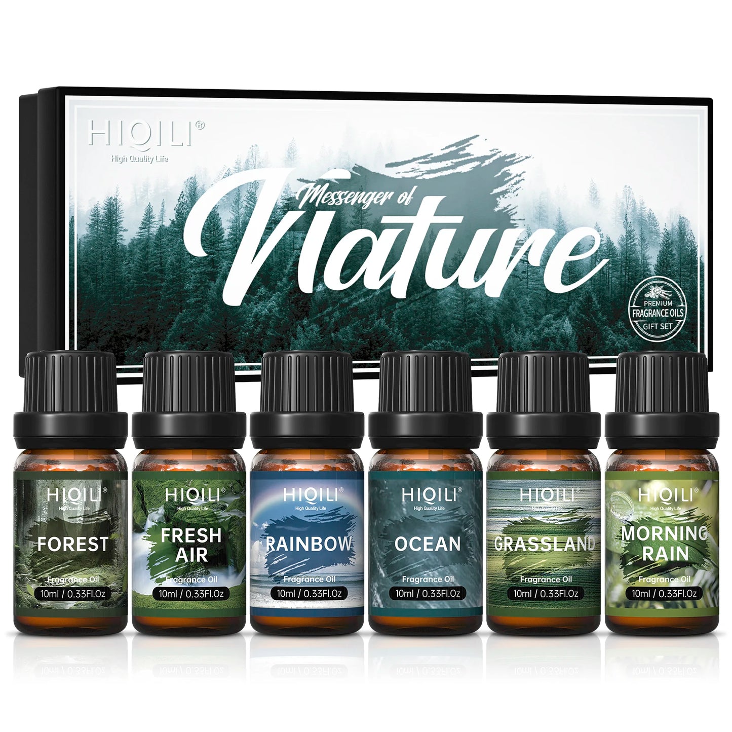HIQILI Fragrance Oils Set Nature Theme Gift Aromatherapy