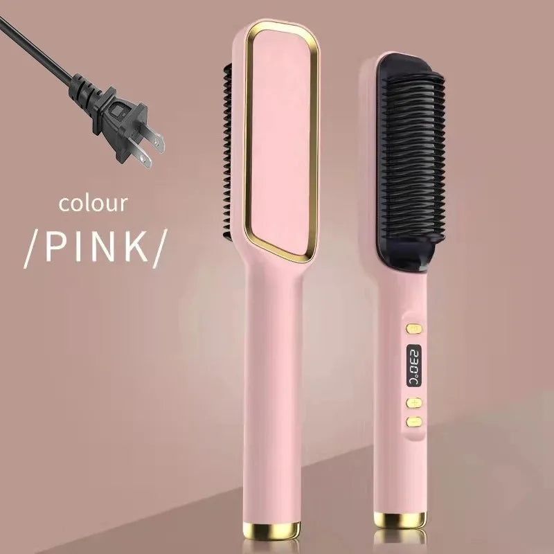 Multifunctional Hot Comb for Hair with Negative Ions