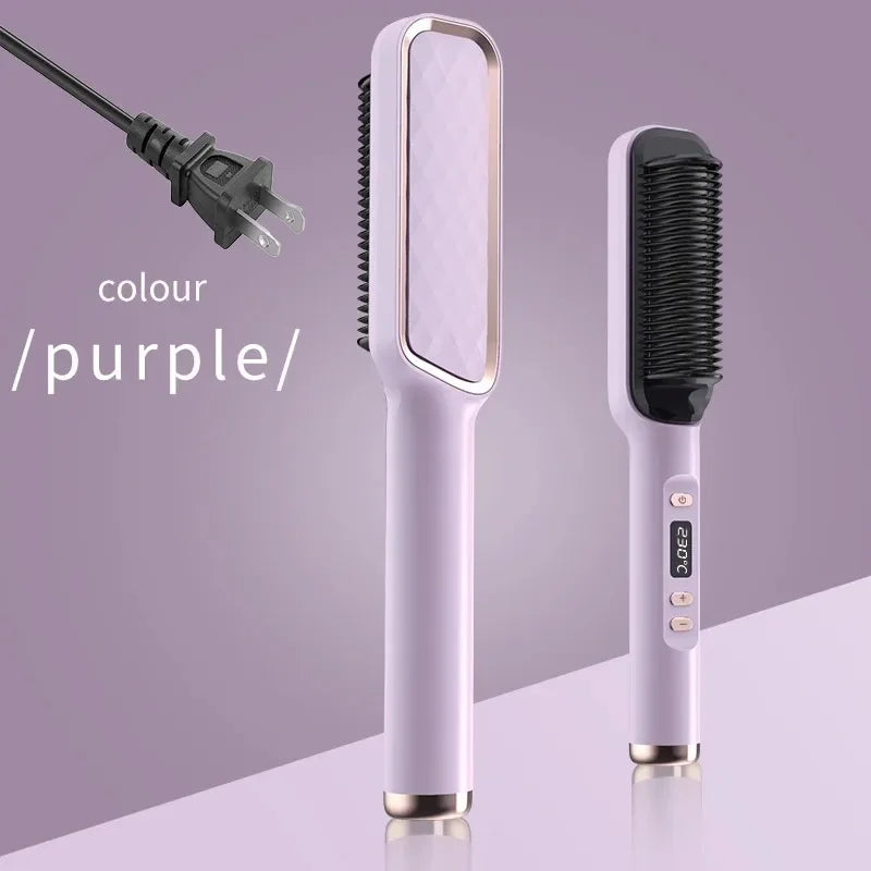 Multifunctional Hot Comb for Hair with Negative Ions