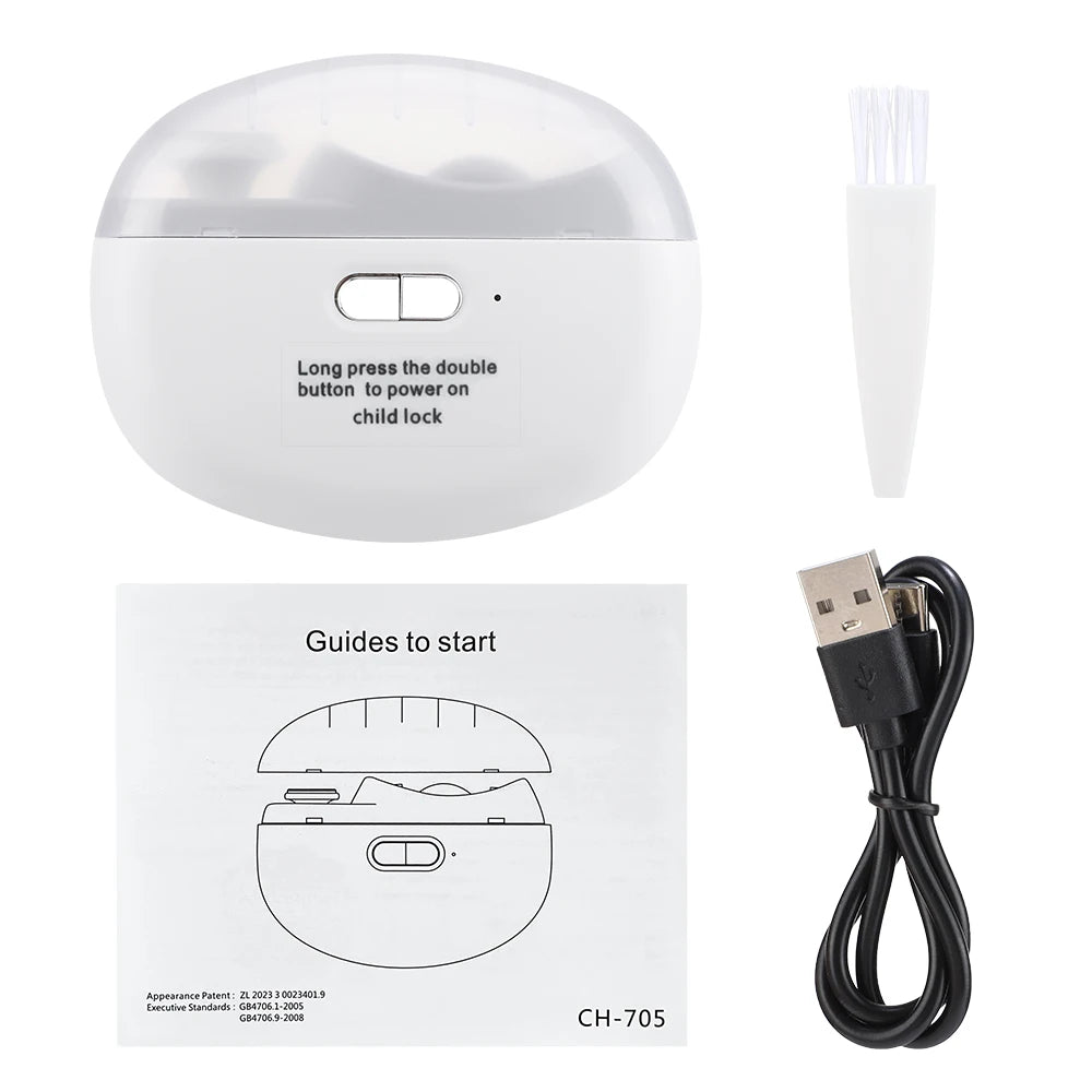 Ms.Dear 2 In 1 Electric Nail Clippers Manicure Kit