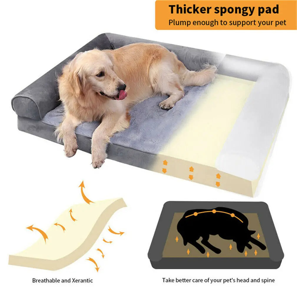 BINGOPAWCN Orthopedic Dog Bed Removable Washable Cover