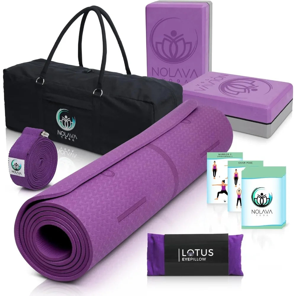 YTYIN Yoga Mat And Full Set TPE Non Slip Eco Friendly